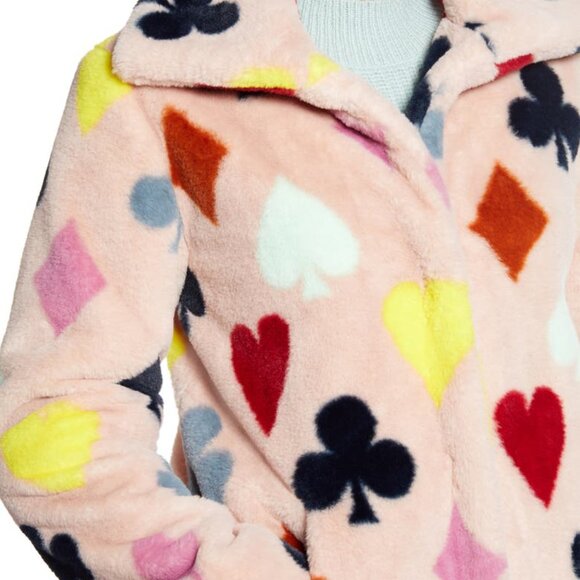 Halogen x Atlantic-Pacific Print Faux Fur Coat - Picture 8 of 12